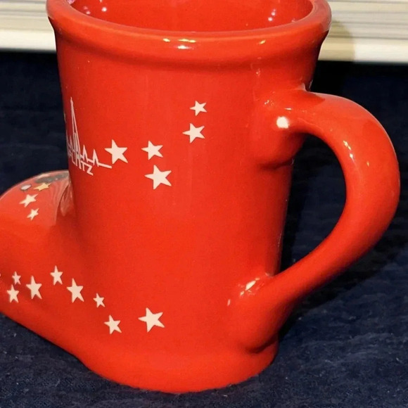 Christkindlmarkt Rathausplatz Christmas Santa Claus Red Boot Cup Mug by Grein - Picture 7 of 13